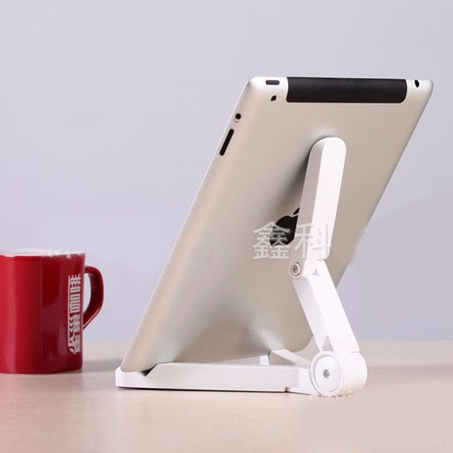 Rotating tablet flexible phone holder