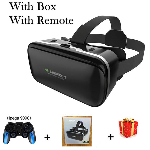 VR Shinecon 6.0 Casque Virtual Reality Glasses 3 D 3d Goggles Headset Helmet For iPhone Android Smartphone Smart Phone Viar Lens