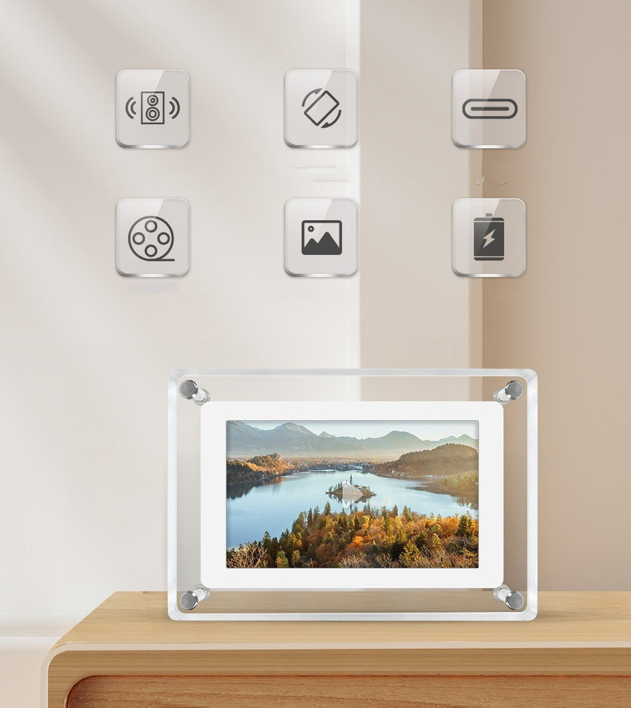 Acrylic Digital Video Frame – Ultra-Clear Display with Modern Style