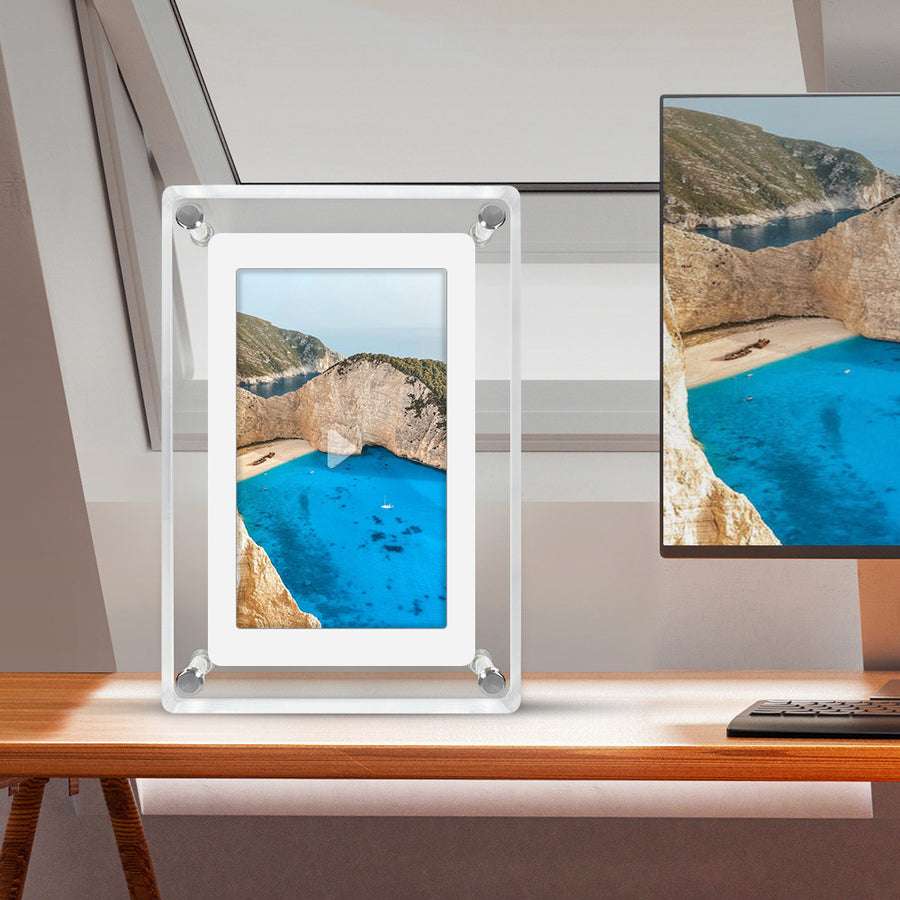 Acrylic Digital Video Frame – Ultra-Clear Display with Modern Style