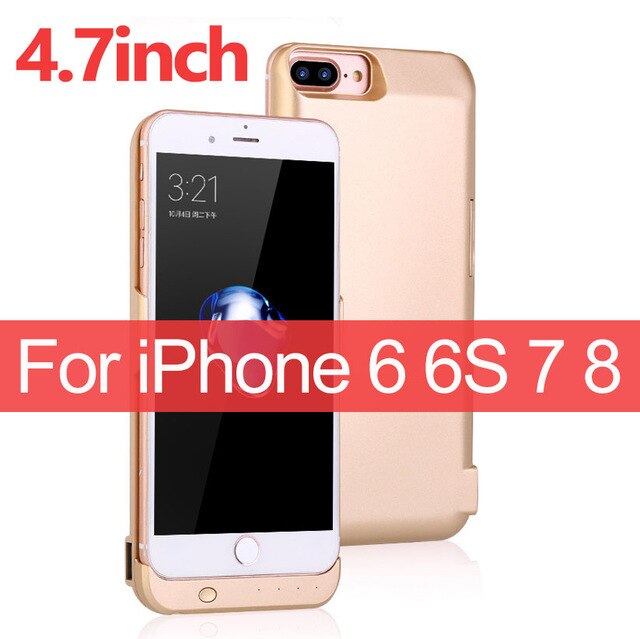 10000mAh Portable External Battery For iPhone 6 6S 7 8 Phone Battery Case For iPhone 6 Plus 6s Plus 7 Plus 8 Plus  Charging Case