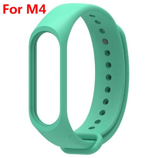 For Xiaomi Mi Band 3 4 Sport Strap watch Silicone wrist strap For xiaomi mi band 3 4 bracelet Miband 4 3 Strap Smart Bracelet