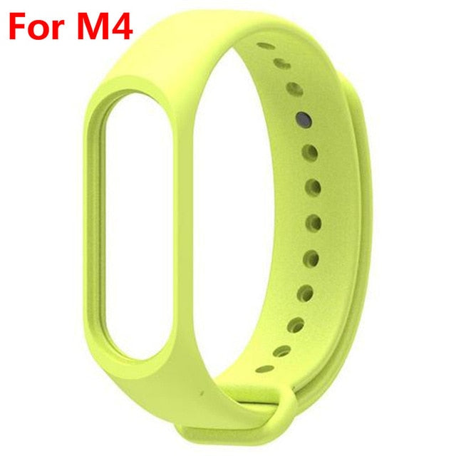 For Xiaomi Mi Band 3 4 Sport Strap watch Silicone wrist strap For xiaomi mi band 3 4 bracelet Miband 4 3 Strap Smart Bracelet