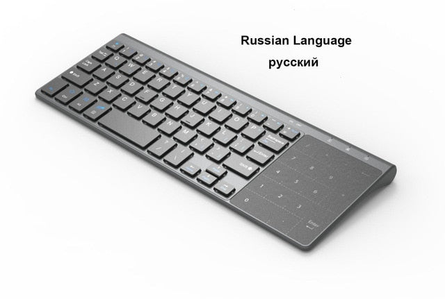 Jelly Comb 2.4G Thin Wireless Keyboard with Number Touchpad