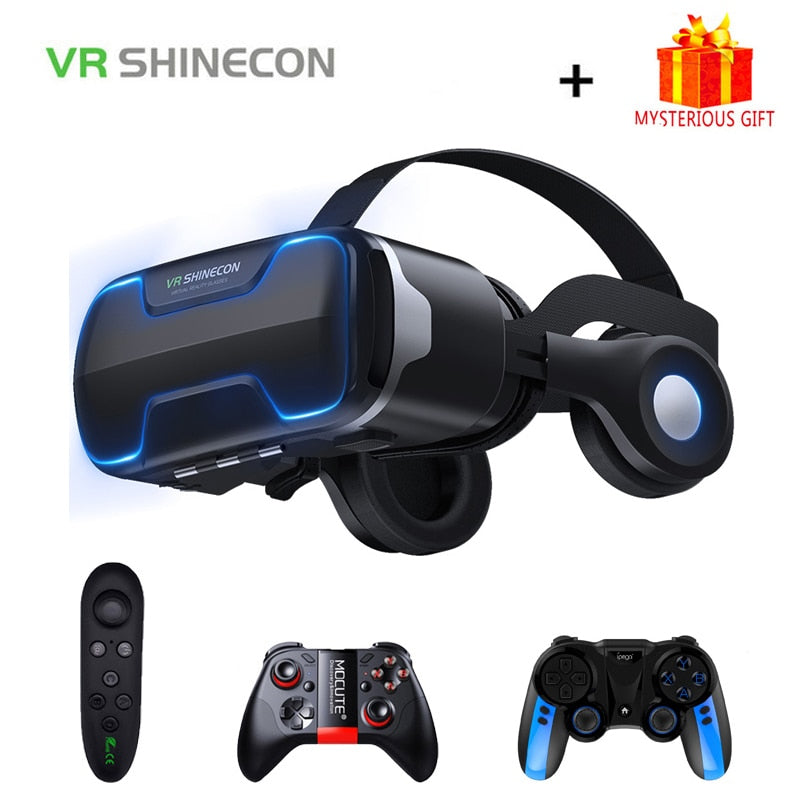 VR Shinecon Viar Helmet 3D Glasses Virtual Reality Headset For iPhone Android Smartphone Smart Phone Goggles Casque Binoculars