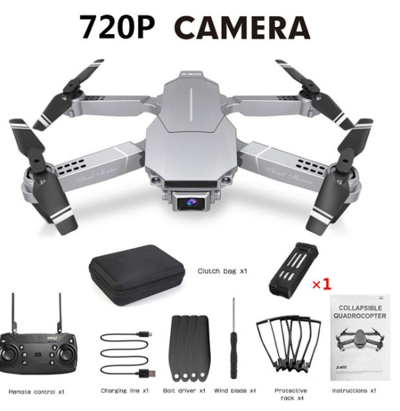 New Mini Drone E68, Wide Angle Ultra HD 4K 1080P Camera