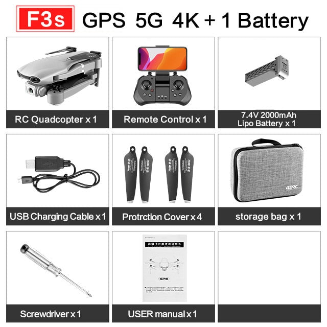 GPS 4K/1080P Wide Angle Camera Drone