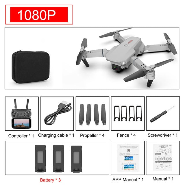 SHAREFUNBAY E88 pro drone 4k
