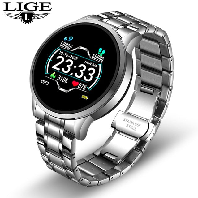 2020 New stainless steel Digital Watch Men Sport Watches Electronic LED Male Wrist Watch For Men Clock Waterproof Bluetooth Hour