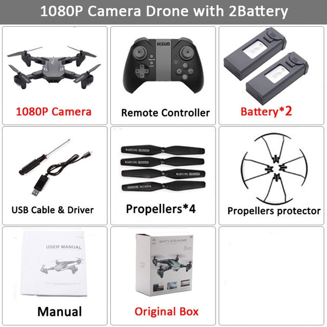Visuo XS816 RC Drone with 50 Times Zoom WiFi FPV 4K Dual Camera Optical Flow Quadcopter Foldable Selfie Dron VS SG106 M70