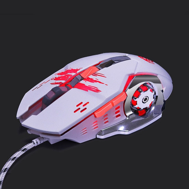 ZUOYA Professional gamer Gaming Mouse 8D 3200DPI Adjustable Wired Optical LED Computer Mice USB Cable Mouse for laptop PC