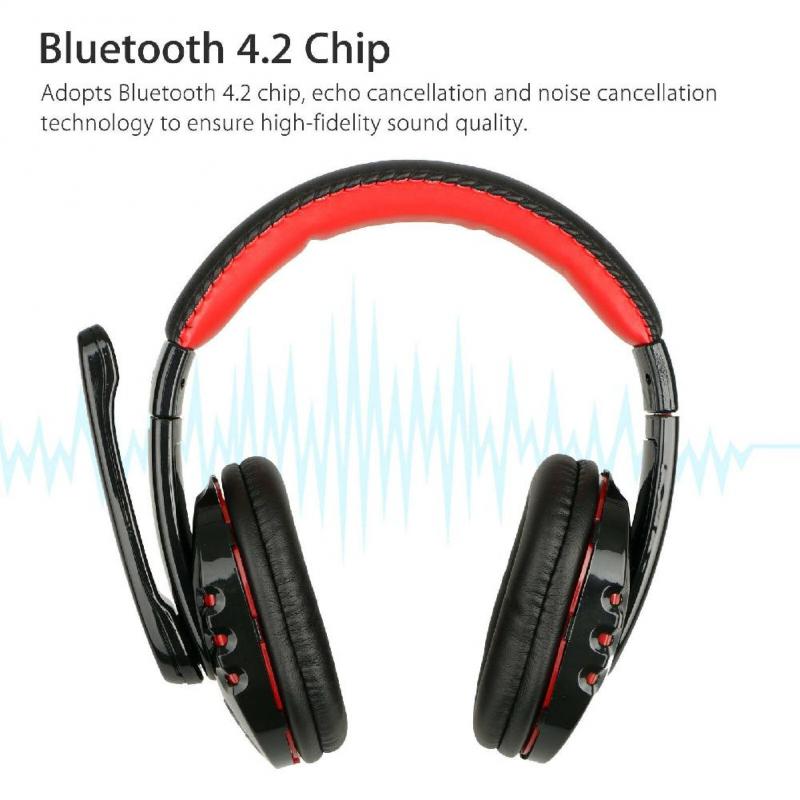 High-bass Wireless Bluetooth Headset With Microphone Gaming Voice Brand New High Quality For Ipad Computer Smartphone