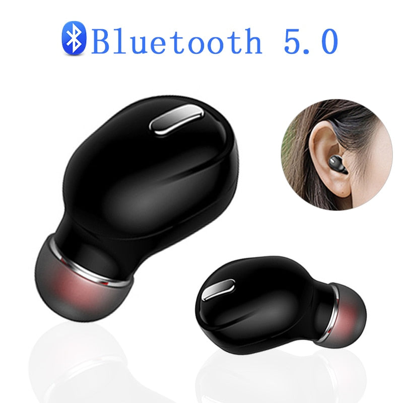 X9 Mini 5.0 Bluetooth Earphone Sport Gaming Headset with Mic Wireless headphones Handsfree Stereo Earbuds For Xiaomi All Phones