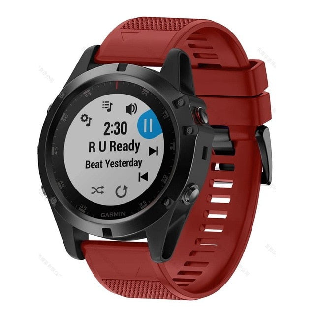FIFATA Smart Watch Band Straps For Garmin Fenix 6 6S 6X 5X 5 5S 3 3HR Forerunner 935 945 Quick Release Strap Silicone Bracelet