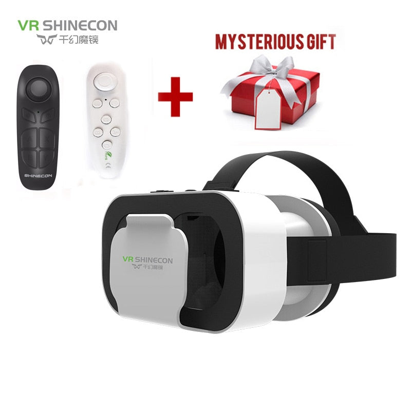 SHINECON VR BOX 5 Mini VR Glasses 3D Glasses Virtual Reality Glasses VR Headset For Google cardboard Smartp