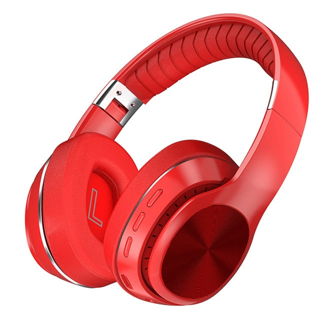 HiFi Wireless Headphones Bluetooth Foldable Headset Support TF Card/FM Radio/Bluetooth AUX Stereo Headset With Mic Deep Bass