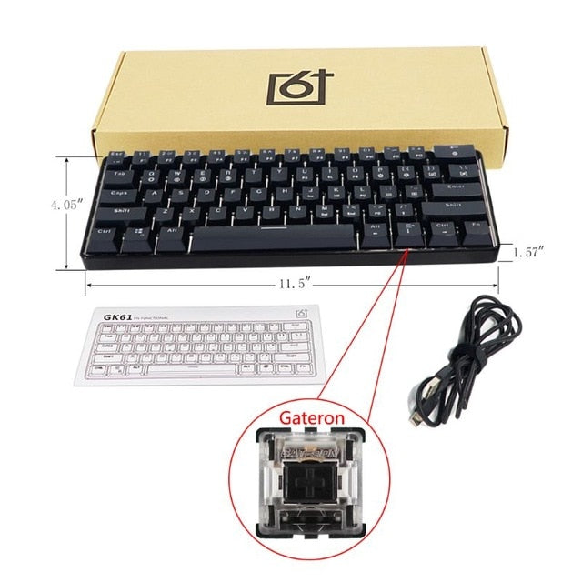 GK61 SK61 61 Key Mechanical Keyboard