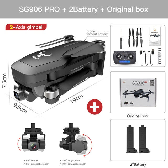 ZLRC SG906 Pro 2 Pro2 / SG906 GPS Drone with Wifi 4K Camera Three-Axis Anti-Shake Gimbal Brushless Professional Quadcopter Dron