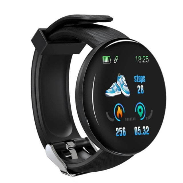 D18 Smart Watch Men Women Smart Bracelet Heart Rate Blood Pressure Monitor Waterproof Sport Smartwatch Watches for IOS Android