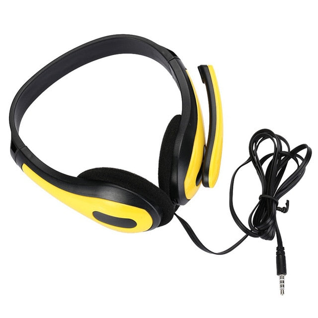 Headphone Wired With Micphone Adjustable Gaming Headset 3.5mm Jack Portable Audio Earphones For PS4/XBOX/PC 160cm