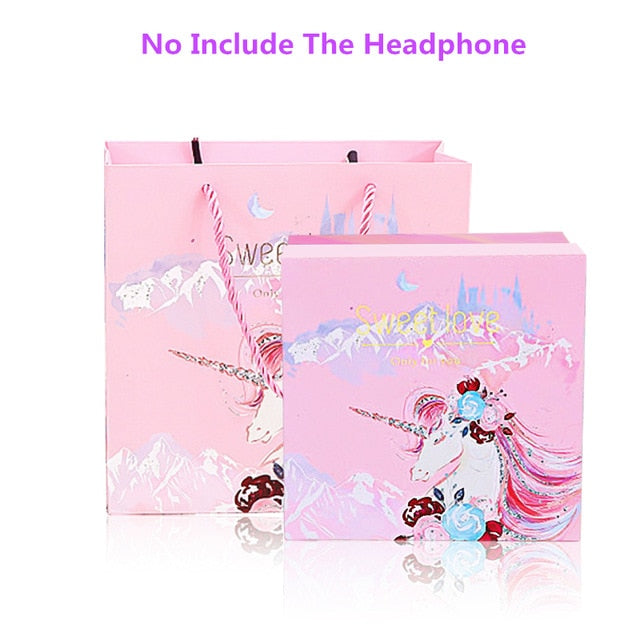 Unicorn Headphones Bluetooth 5.0 Cute Girl casco Wireless Headphones headset with microphone Wireless Auriculares Christmas gift