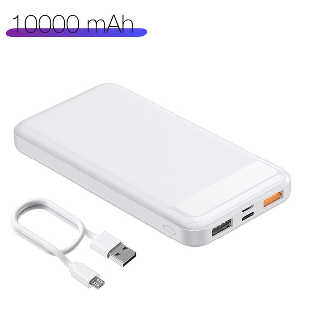 20000mAh 10000mAh USB Fast Power Bank Portable Charging Mobile Phone External Battery Charger Powerbank For Xiaomi Mi 8 iPhone X