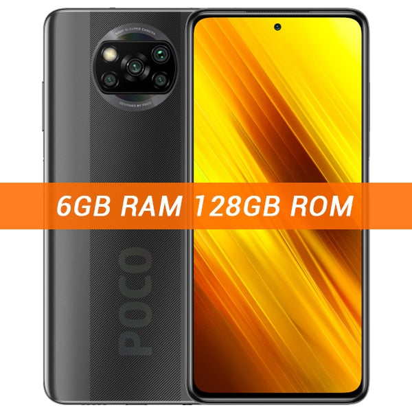 Global Version Xiaomi POCO X3 NFC 6GB RAM 64GB / 128GB ROM Mobile Phone Snapdragon 732G 64MP Quad Camera 6.67