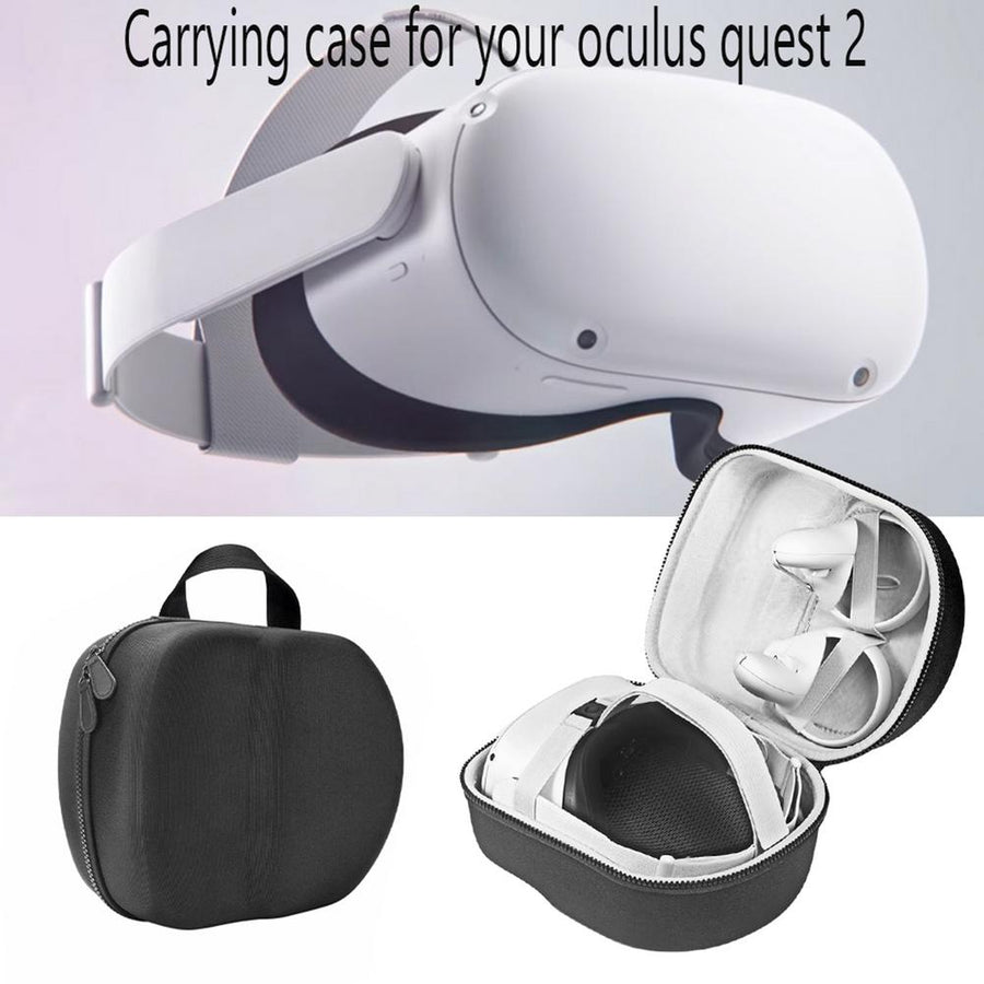 Hard EVA Travel Storage Bag For Oculus Quest 2 VR Headset Portable Convenient Carrying Case VR Headset Controllers Accessories