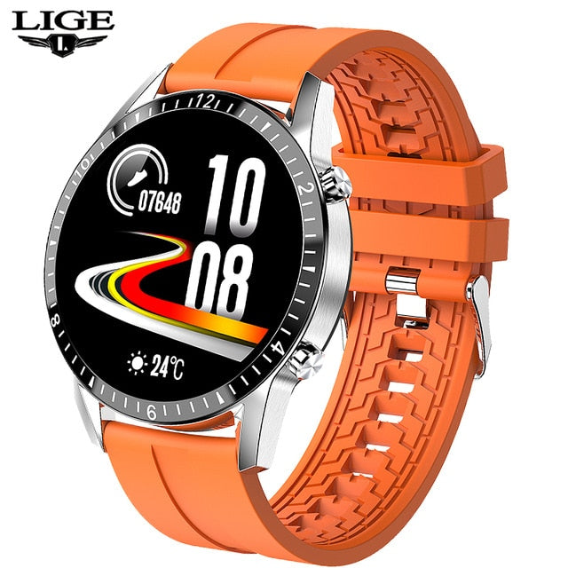 LIGE Smart Watch Phone Full Touch Screen Sport Fitness Watch IP67 Waterproof Bluetooth Connection For Android ios smartwatch Men