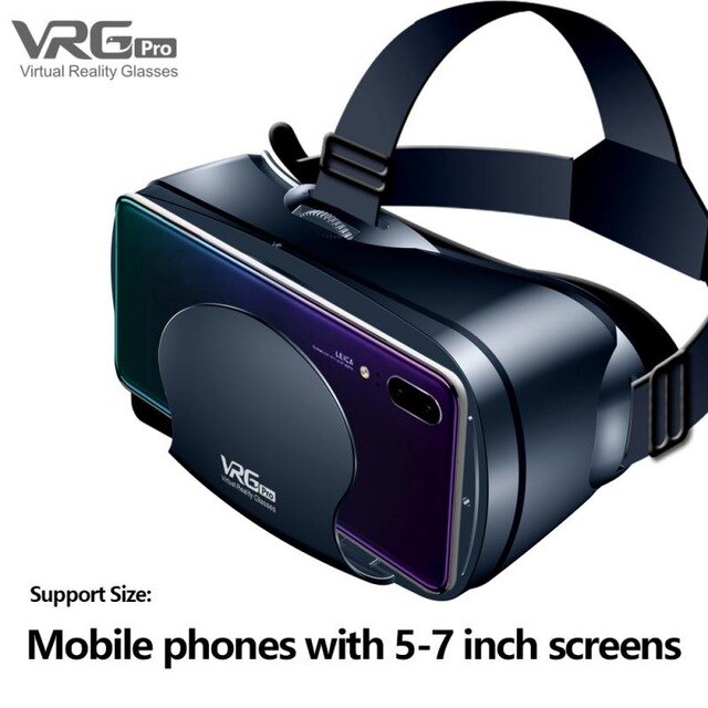 3D Virtual Reality Gaming PC VRG PRO Headset Movie VR Game Glasses For 5-7inch