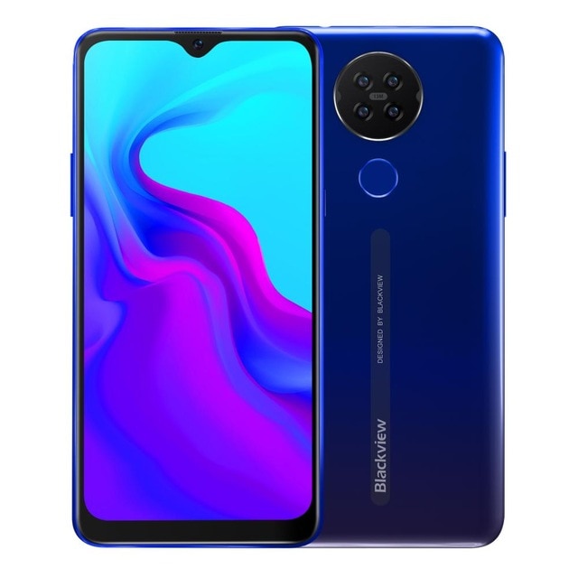 Blackview A80 Quad Rear Camera Android 10.0 Go Mobile Phone 6.21' Waterdrop HD Screen 2GB+16GB Cellphone 4200mAh 4G Smartphone