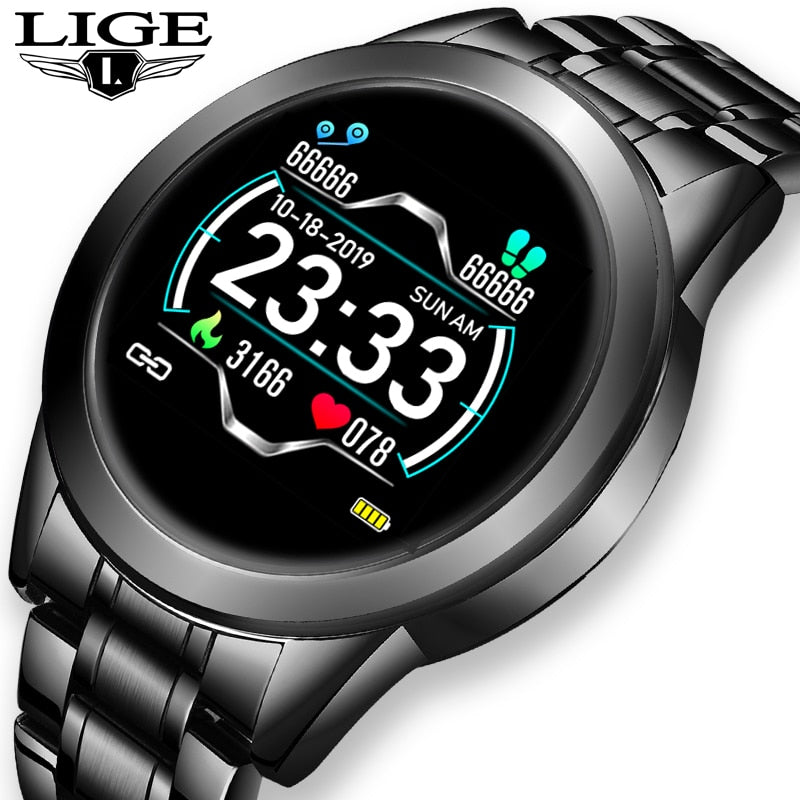 2020 New stainless steel Digital Watch Men Sport Watches Electronic LED Male Wrist Watch For Men Clock Waterproof Bluetooth Hour