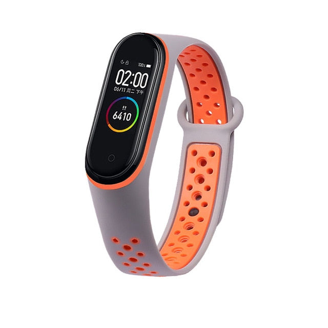 Breathable Strap For Xiaomi Mi Band 3 4 5 Smart Watch Wrist M3 M4 Plus Bracelet For Xiaomi MiBand 3 4 5 Miband Strap Replacement