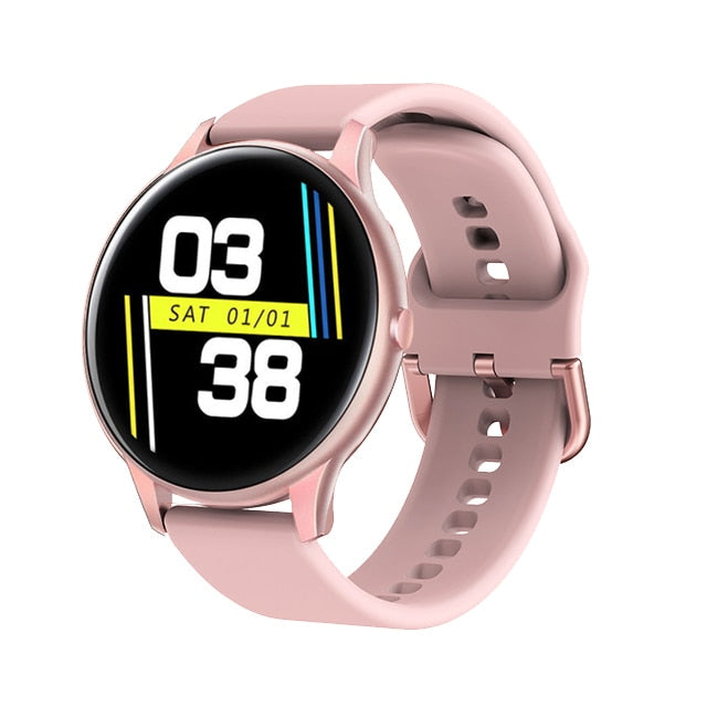 2020 New Color Full screen touch Smart Watch Women men Activity tracker Sport Heart Rate Blood Pressure Waterproof Smartwatch