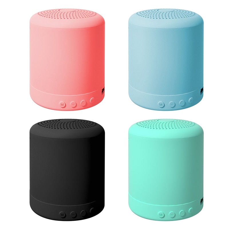 Macaron Mini Speakers Bluetooth Speaker Smart Music Speaker Mini Portable Bluetooth FM Smart Speaker A11 BT 4.0 USB AUX TF