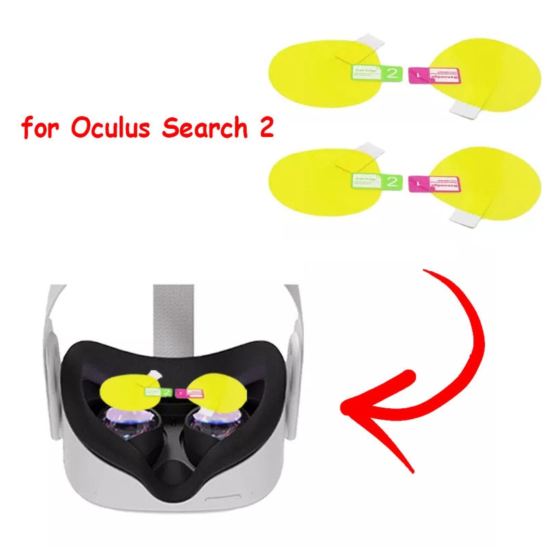 4pcs Camera Lens Film VR Screen Protective Film for Oculus Quest 2 VR Headset Helmet Anti Scratch Lens Protector Cases Covers