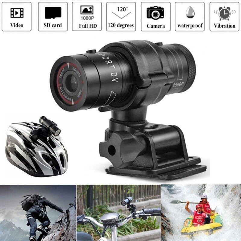 Sport Camera F9 1080P Outdoor Sports Motorcycle Helmet Camera Metal Waterproof IP6 Sports Camera Recording Action Camera