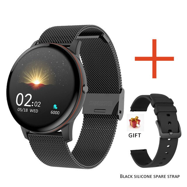2020 New Full touch screen Smart watch ladies multifunctional sports heart rate blood pressure Smartwatch For IOS Android + box