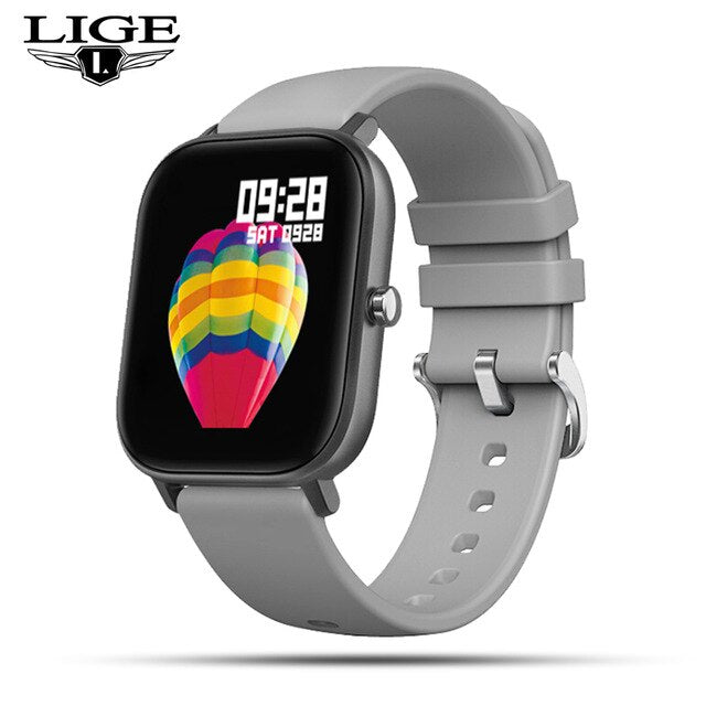LIGE 2020 New Smart watch Men's and Women's Sports leisure Heart rate Blood pressure sleep Information reminder Waterproof watch