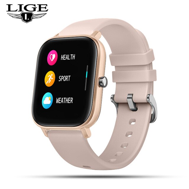 LIGE 2020 New Smart watch Men's and Women's Sports leisure Heart rate Blood pressure sleep Information reminder Waterproof watch