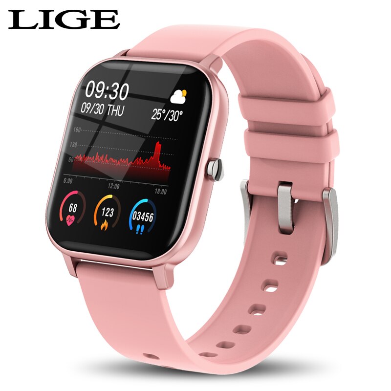 Women Smart Electronic Watch Luxury Blood Pressure Digital Watches Fashion Calories Sports Wristwatch DND Mode For Android IOS